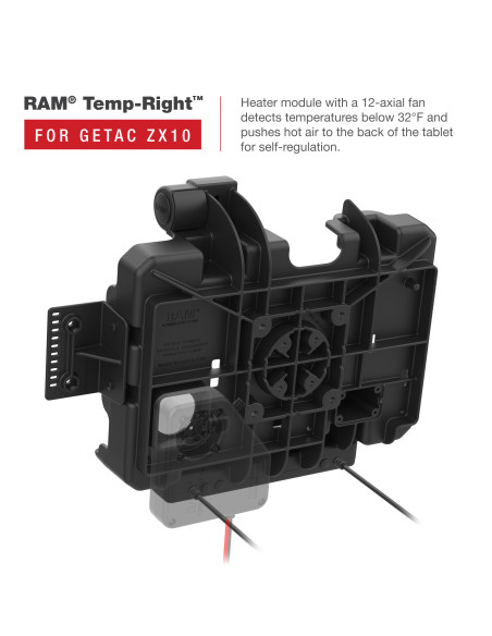 RAM® Power + Data Dock for Getac ZX10