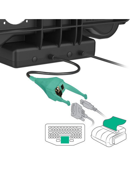RAM® Locking Power + Data & DB9 Dock for Honeywell ScanPal EDA10A