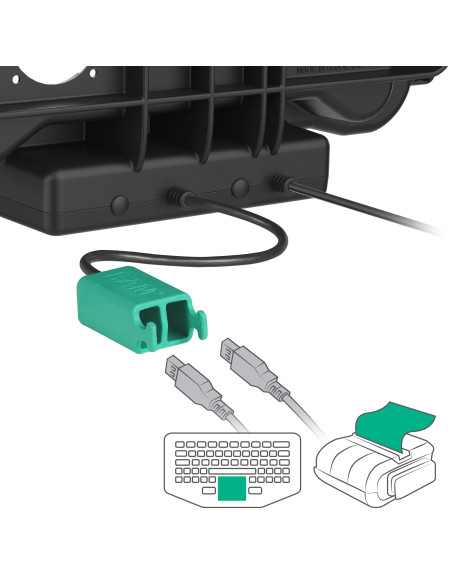 RAM® Locking Power + Dual USB Dock for Honeywell ScanPal EDA10A