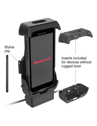 RAM® Locking Powered Dock + USB-A for Honeywell CT40/45/47 - Heated Pins