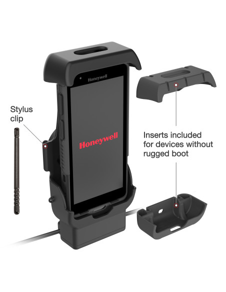 RAM® Locking Powered Dock + USB-A for Honeywell CT40/45/47 - Heated Pins