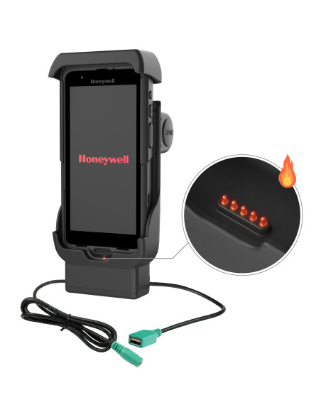 RAM® Powered Dock + USB-A for Honeywell CT40/45/47 - Heated Pins