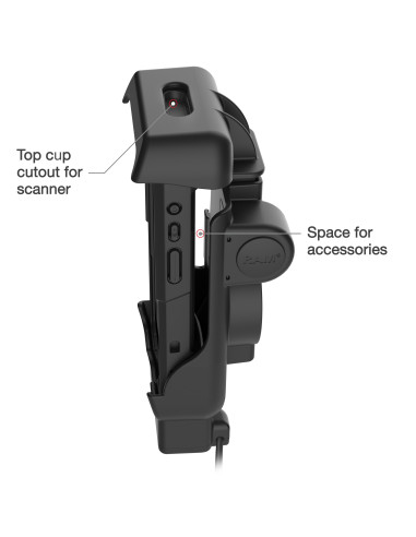 RAM® Powered Dock + USB-A for Honeywell CT40/45/47