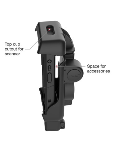 RAM® Spring Loaded Holder for Honeywell CT40/45/47