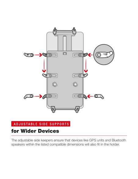 RAM® Quick-GripT XL Phone Mount with Low-Profile Tough-ClawT