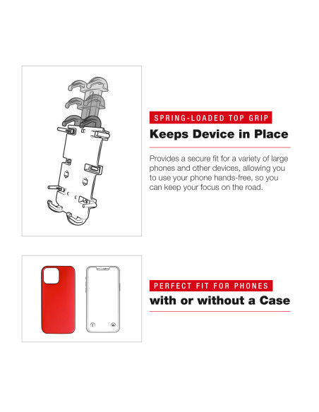 RAM® Quick-GripT XL Phone Mount with Low-Profile Tough-ClawT