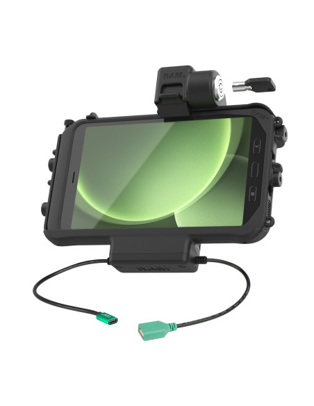 RAM® Thin-DockT Locking Power + Single USB Dock for Tab Active5 & 3