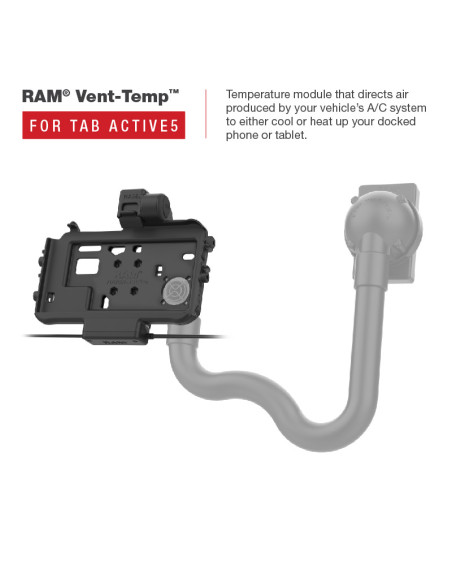 RAM® Thin-DockT Power + Single USB Dock for Tab Active5 & 3