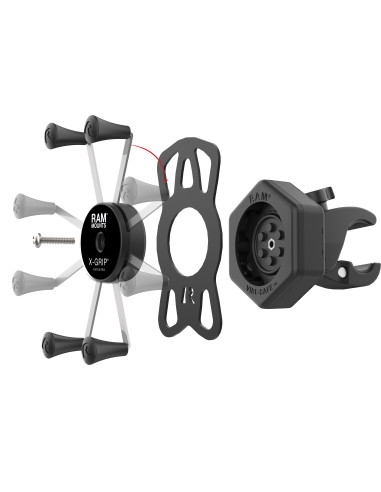 RAM® X-Grip® Large Phone Mount with Vibe-SafeT & Small Tough-ClawT