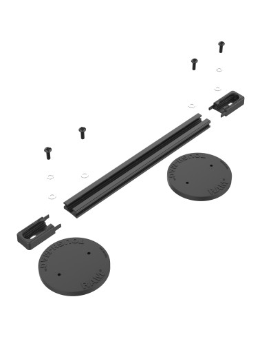 RAM® Tough-TrackT with Tough-MagT Heavy Duty Magnetic Track System