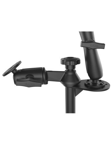 RAM® 8" Upper Pole and Double Ball 75x75mm VESA Mount