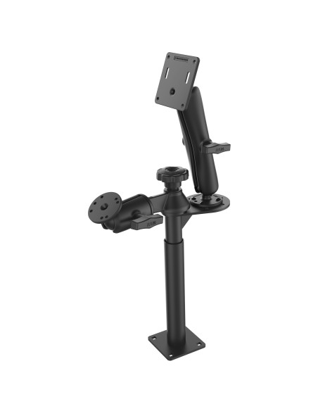 RAM® Tele-PoleT with 8" & 9" Poles and Double Ball 75x75mm VESA Mount
