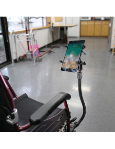 RAM® X-Grip® Wheelchair Leg Rail Mount for 7"-8" Tablets 2