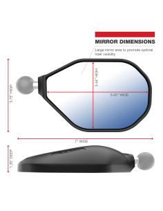 RAM® Tough-MirrorT Right Mirror without Ball 2
