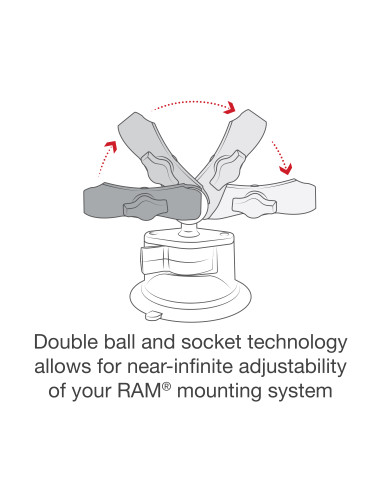 RAM® X-Grip® Phone Mount with Twist-LockT Suction Cup Base