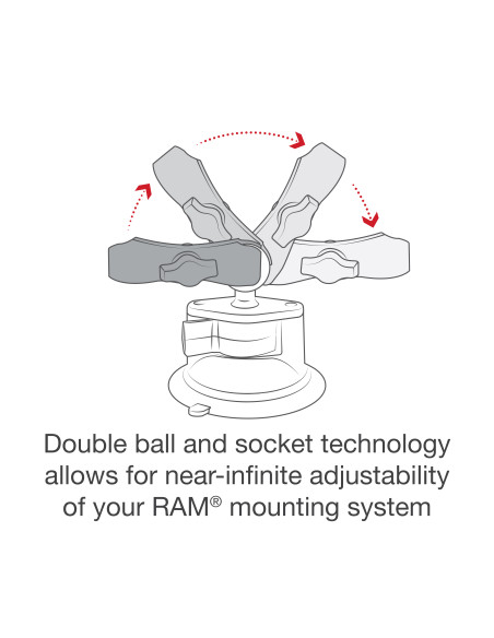 RAM® X-Grip® Phone Mount with Twist-LockT Suction Cup Base