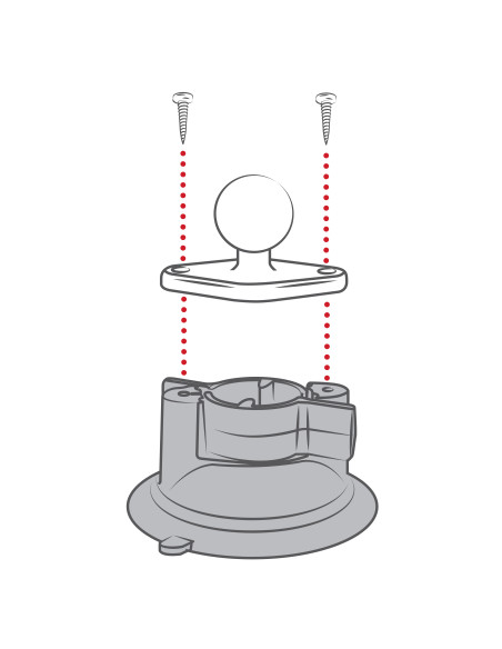 RAM® Twist-LockT Composite Suction Cup Base with Ball RAM® Twist-LockT Composite Suction Cup Base with Ball