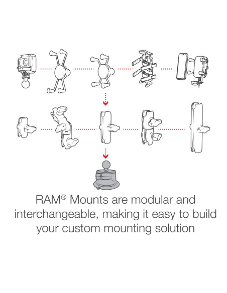 RAM® Twist-LockT Composite Suction Cup Base with Ball RAM® Twist-LockT Composite Suction Cup Base with Ball