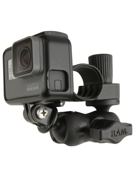 RAM® Tough-StrapT Double Ball Mount with Universal Action Camera Adapter