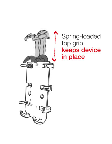 RAM® Quick-GripT Phone Mount with RAM® Tough-StrapT Handlebar Base