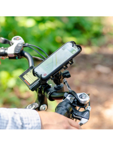 RAM® Quick-GripT Phone Mount with RAM® Tough-StrapT Handlebar Base