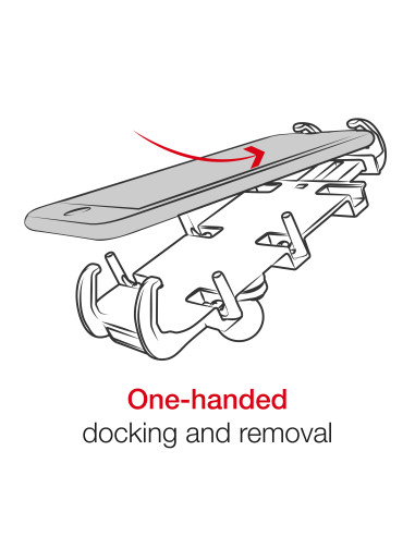 RAM® Quick-GripT Phone Mount with RAM® Tough-StrapT Handlebar Base