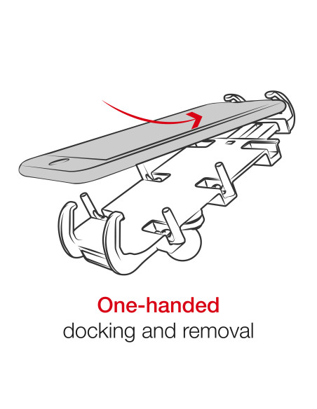 RAM® Quick-GripT Phone Mount with RAM® Tough-StrapT Handlebar Base