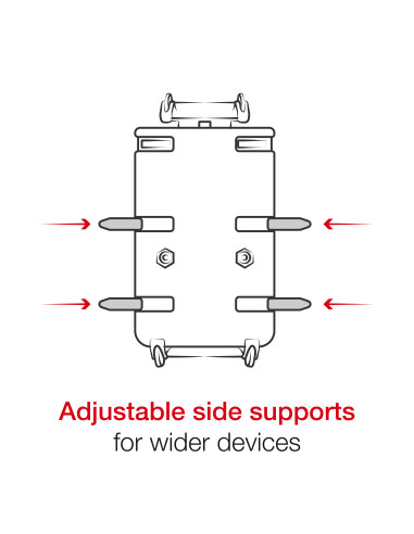 RAM® Quick-GripT Phone Mount with RAM® Tough-StrapT Handlebar Base