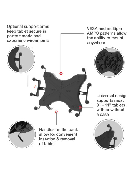 RAM® Pod HDT 30" Vehicle Mount with RAM® X-Grip® for 12"-13" Tablets