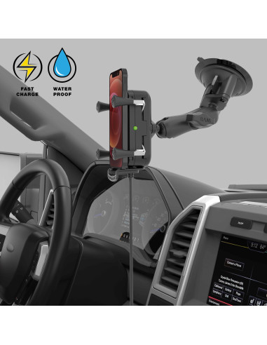 RAM® Tough-ChargeT 15W Wireless Charging Suction Cup Mount