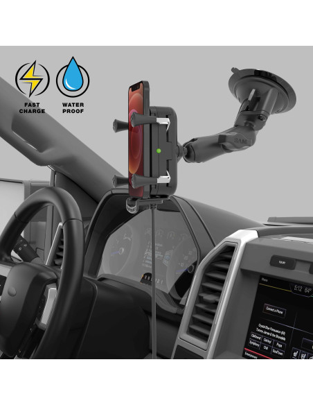 RAM® Tough-ChargeT 15W Wireless Charging Suction Cup Mount