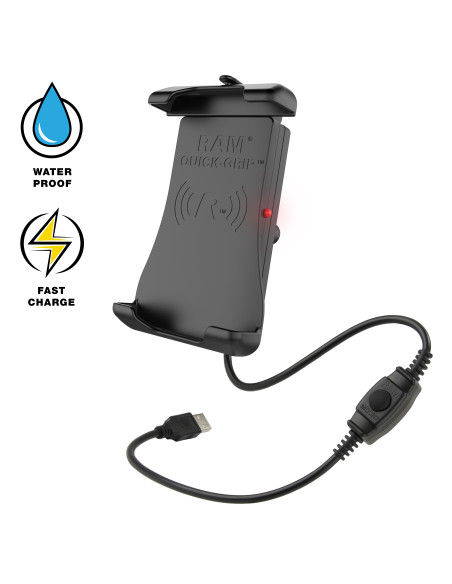 RAM® Quick-GripT 15W Waterproof Wireless Charging Holder with Ball