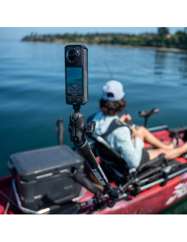 RAM® Tough-PoleT Camera Mount with Double Pipe & RAM® Track-NodeT Base