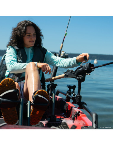 RAM ROD® HD Fishing Rod Holder with 6" Spline Post