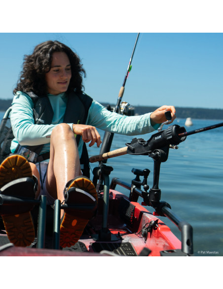 RAM ROD® HD Fishing Rod Holder with 6" Spline Post