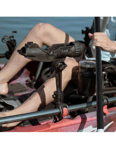 RAM ROD® HD Fishing Rod Holder with 6" Spline Post