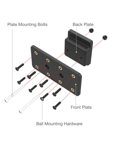 RAM® Dashboard Mounting Plate for '18-26 Freightliner Cascadia