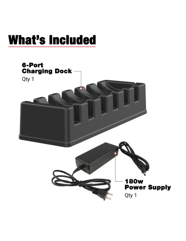GDS® 6-Port Power + Single RJ45 Dock for Tablets with IntelliSkin®