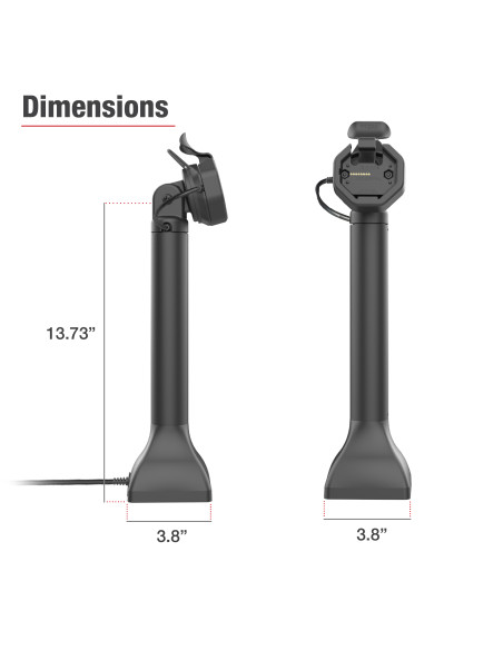 GDS® Uni-ConnT Powered 14" Pedestal Dock with USB-C
