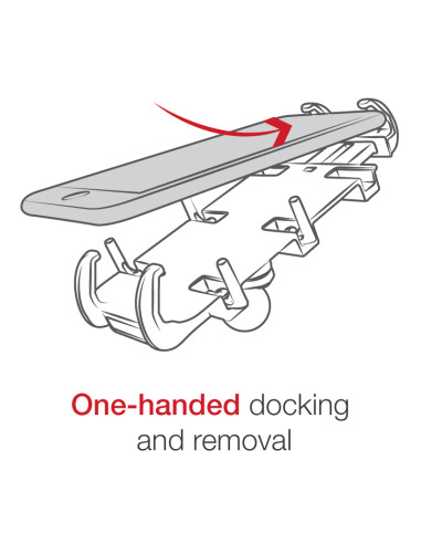 RAM® Quick-GripT XL Phone Mount with Vibe-SafeT & Fork Stem Base - Short