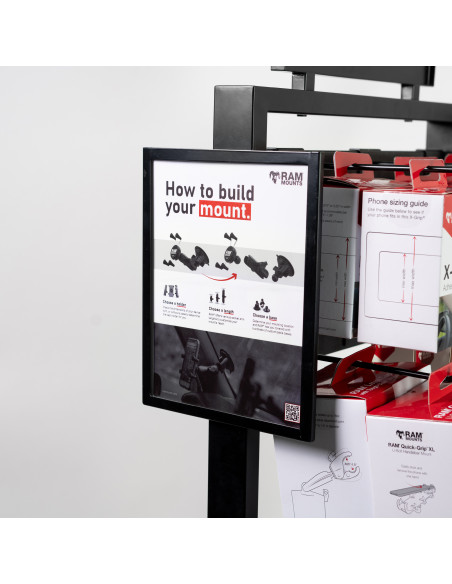 RAM® Standing Floor Display with Pegs