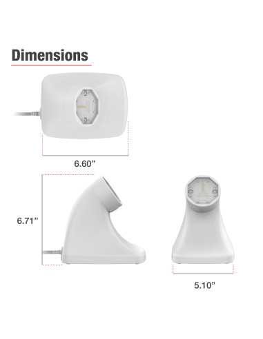 GDS® Uni-ConnT Powered Kiosk Dock with USB-C - Gray