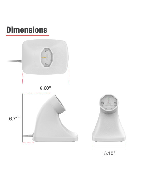 GDS® Uni-ConnT Powered Snap-In Kiosk Dock with USB-C - Gray