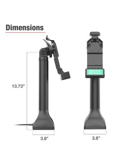 GDS® Uni-ConnT 14" Pedestal Dock with USB-C