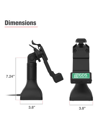 GDS® Uni-ConnT 7" Pedestal Dock with PoE