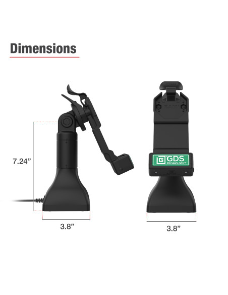 GDS® Uni-ConnT 7" Pedestal Dock with PoE