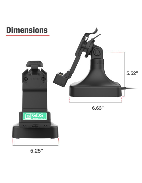 GDS® Uni-ConnT Tilt & Swivel Dock with USB-C GDS® Uni-ConnT Tilt & Swivel Dock with USB-C