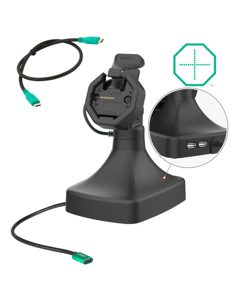 GDS® Uni-ConnT Powered Tilt & Swivel Dock with USB-C + Data GDS® Uni-ConnT Powered Tilt & Swivel Dock with USB-C + Data