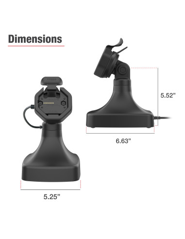 GDS® Uni-ConnT Powered Tilt & Swivel Dock with USB-C + Data