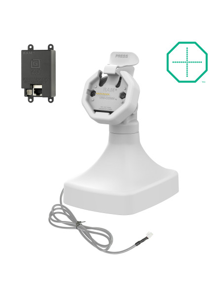 GDS® Uni-ConnT Powered Tilt & Swivel Dock with PoE - Gray GDS® Uni-ConnT Powered Tilt & Swivel Dock with PoE - Gray